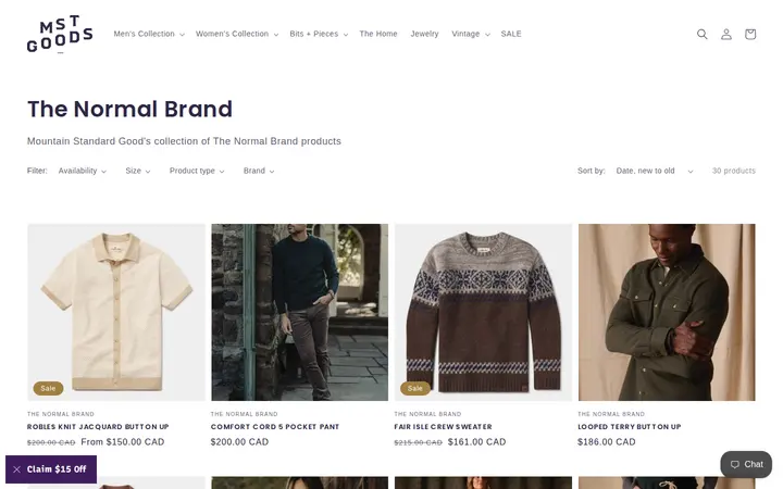 /collections/the-normal-brand — Mountain Standard Goods