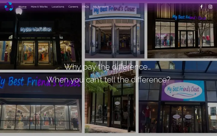 Website of My Best Friend's Closet Bowles