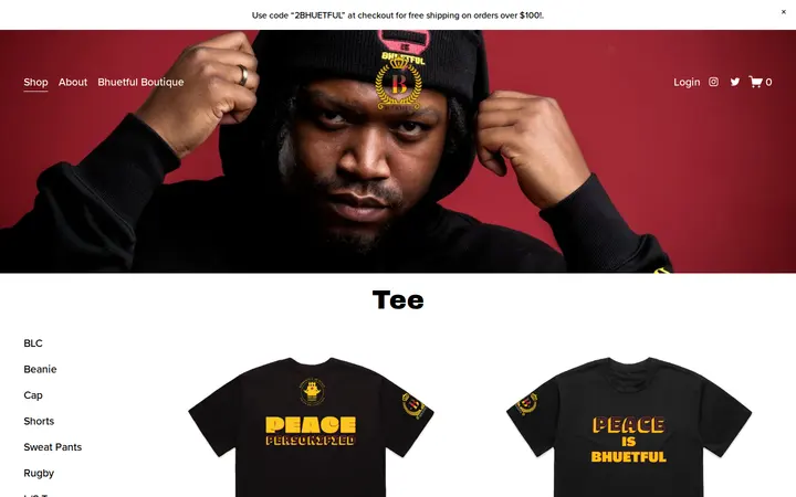 /shop/tee — Bhuetful