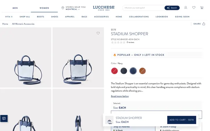 /collections/all-womens-accessories/products/stadium-shopper-navy — Lucchese Bootmaker