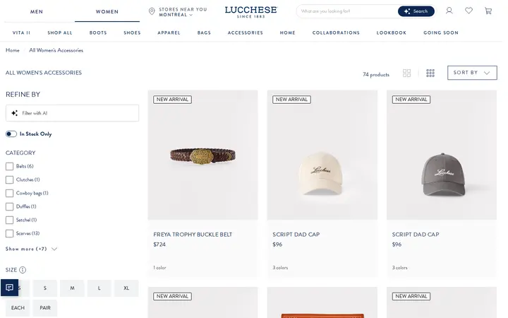 /collections/all-womens-accessories — Lucchese Bootmaker