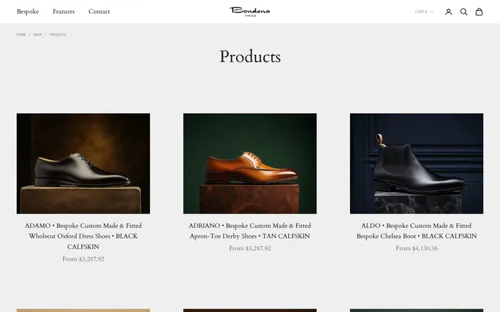 /collections/all — Bondeno Bespoke Custom Made Dress Shoes and Boots Service Center of Denver