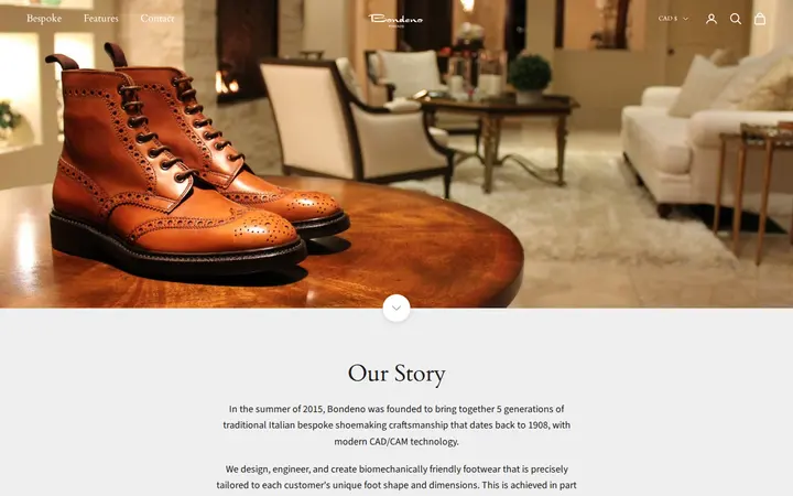 /pages/our-story — Bondeno Bespoke Custom Made Dress Shoes and Boots Service Center of Denver