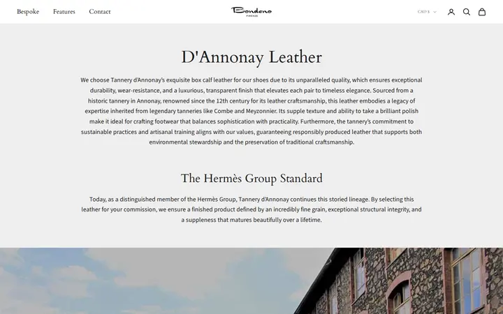 /pages/hermes-dannonay-leather — Bondeno Bespoke Custom Made Dress Shoes and Boots Service Center of Denver