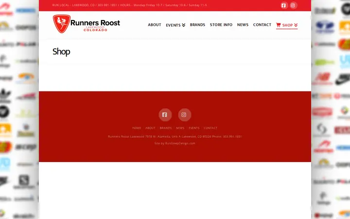 /shop — Runners Roost Lakewood