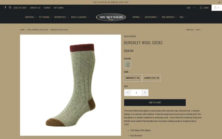 /collections/wool-apparel-collection/products/burghley-socks — M.W. Reynolds
