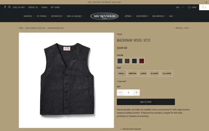 /collections/wool-apparel-collection/products/mackinaw-wool-vest — M.W. Reynolds