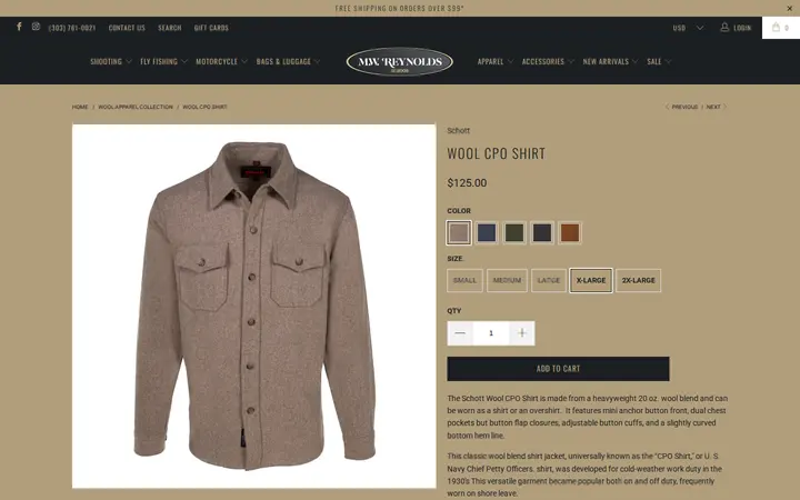 /collections/wool-apparel-collection/products/wool-cpo-shirt — M.W. Reynolds