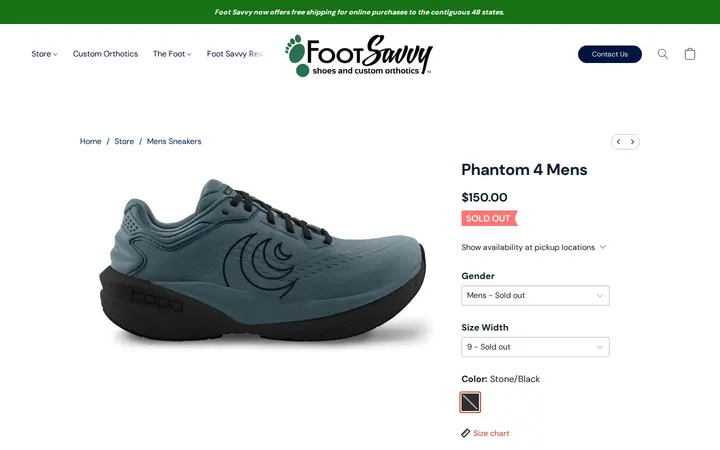 Website of Foot Savvy