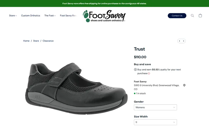 /products/trust — Foot Savvy