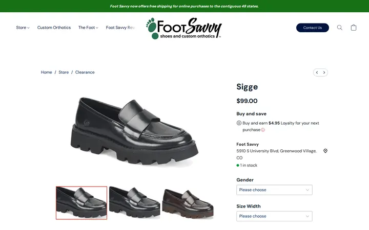 /products/sigge — Foot Savvy