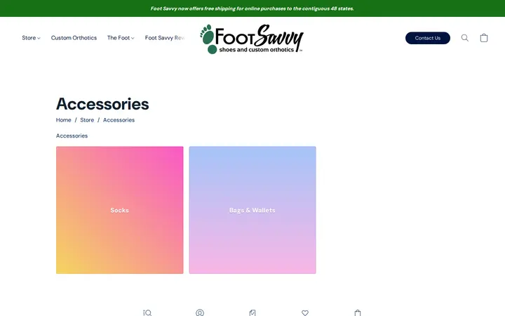 /products/accessories — Foot Savvy