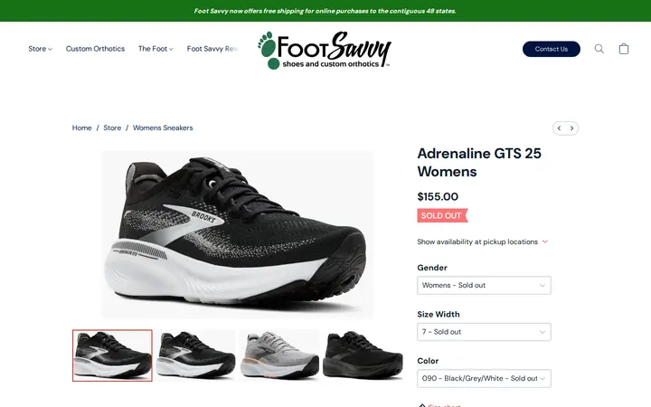 /products/adrenaline-gts-25-womens — Foot Savvy