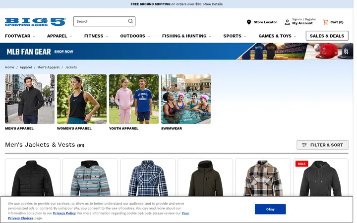/store/browse/apparel/mens-apparel/jackets/_/N-ac8 — Big 5 Sporting Goods