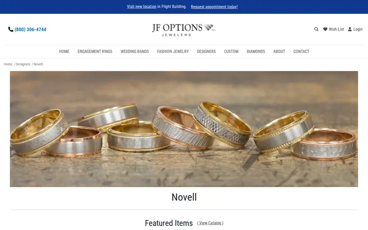 /designers/novell — JF Options Jewelers