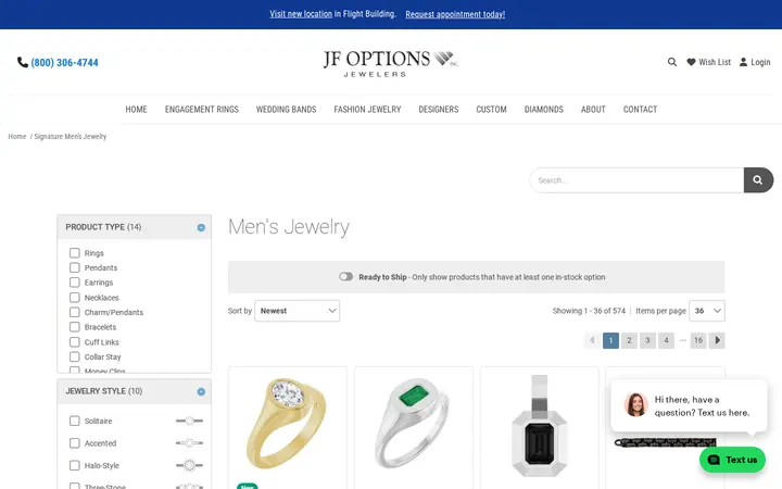 /signature-collection/mens-jewelry — JF Options Jewelers