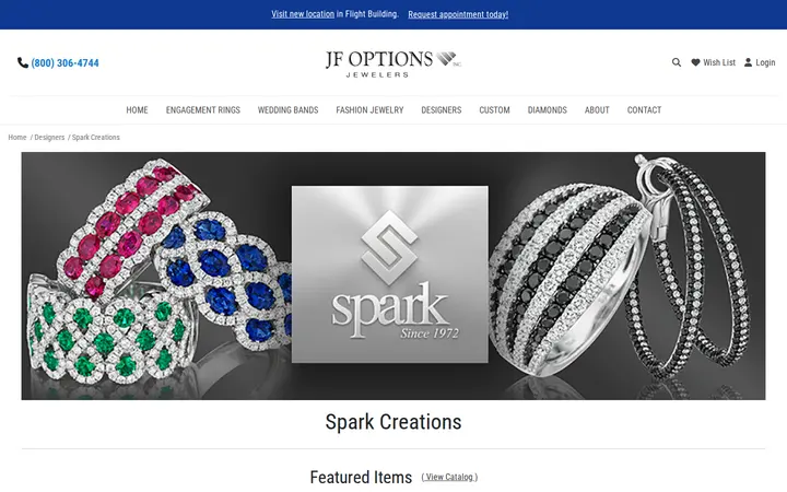 /designers/spark-creations — JF Options Jewelers