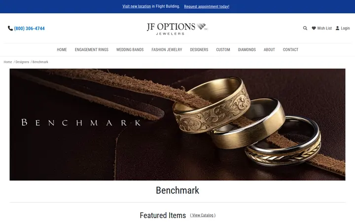 /designers/benchmark — JF Options Jewelers