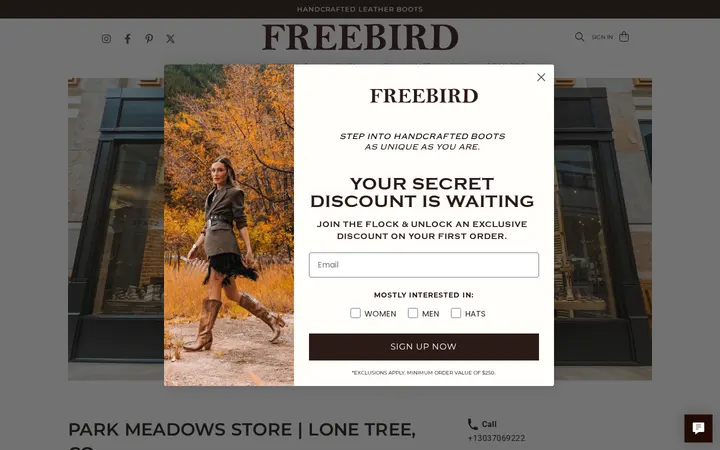 Website of Freebird