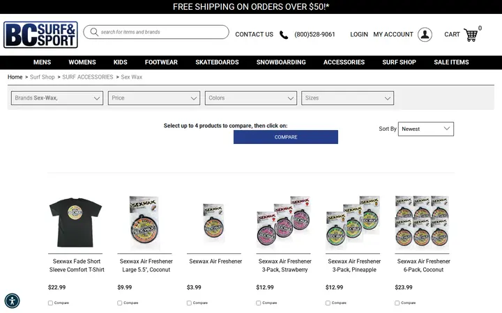 /surf-shop-surf-accessories/browse/brand/sex-wax — BC Surf & Sport @ Lonetree