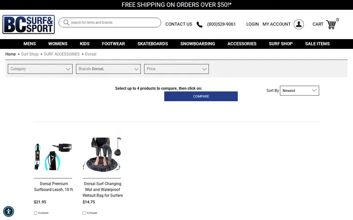 /surf-shop-surf-accessories/browse/brand/dorsal — BC Surf & Sport @ Lonetree