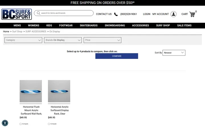/surf-shop-surf-accessories/browse/brand/ck-display — BC Surf & Sport @ Lonetree