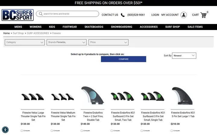 /surf-shop-surf-accessories/browse/brand/firewire — BC Surf & Sport @ Lonetree