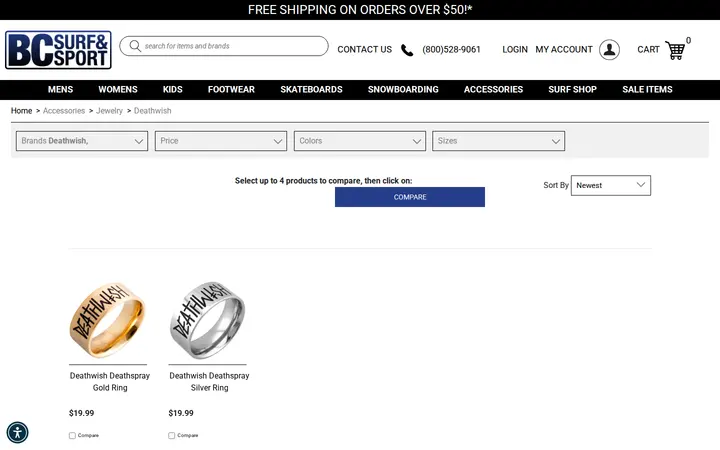 /accessories-jewelry/browse/brand/deathwish — BC Surf & Sport @ Lonetree