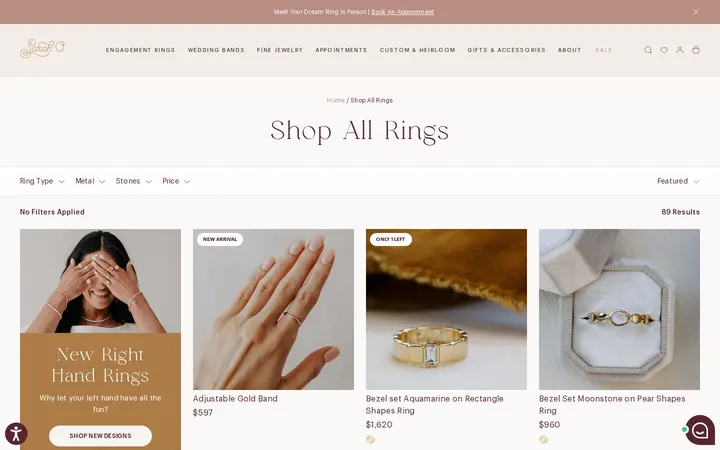 /collections/shop-all-rings — Sarah O. Jewelry