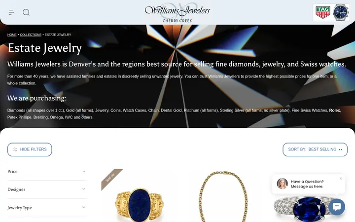 /collections/jewelry-estate-jewelry — Williams Jewelers of Cherry Creek North