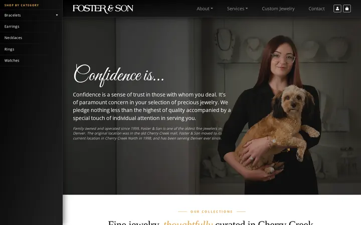 Website of Foster & Son Fine Jewelry