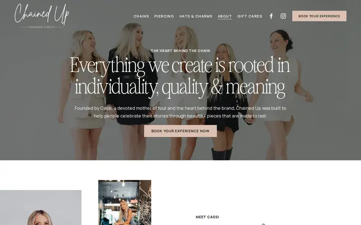 /about — Chained Up Permanent Jewelry
