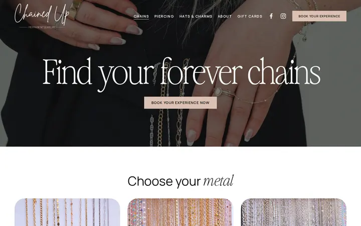 /chains — Chained Up Permanent Jewelry