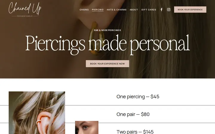 /piercing — Chained Up Permanent Jewelry