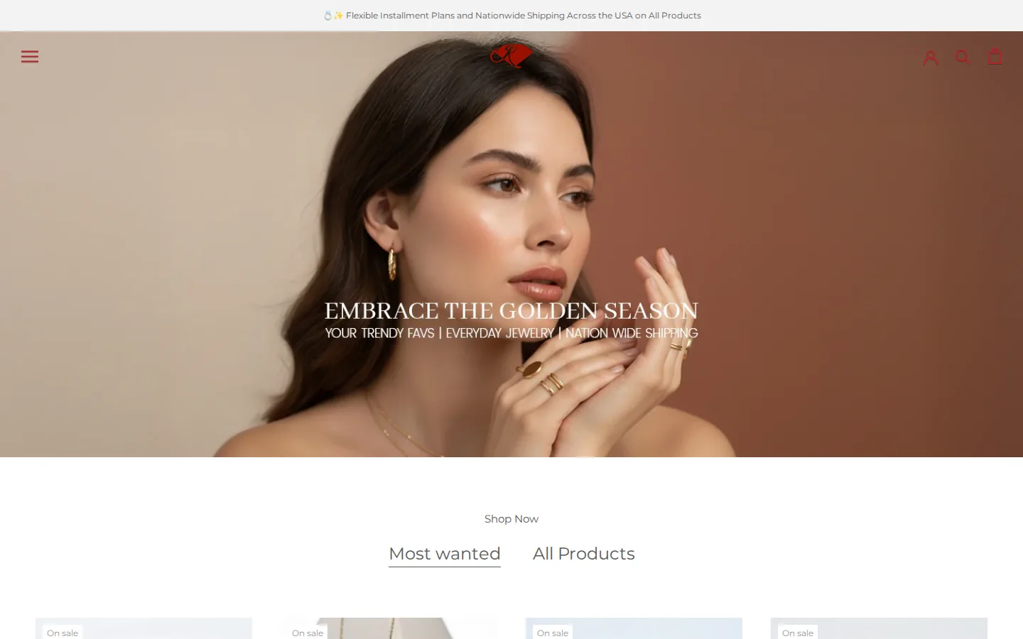 Captured website of Joyeria El Ruby