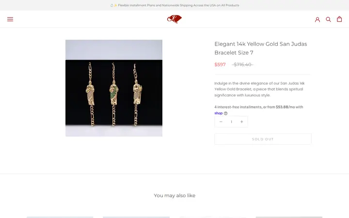 /collections/new-arrivals/products/san-judas-14k-yg-cz-b — Joyeria El Ruby