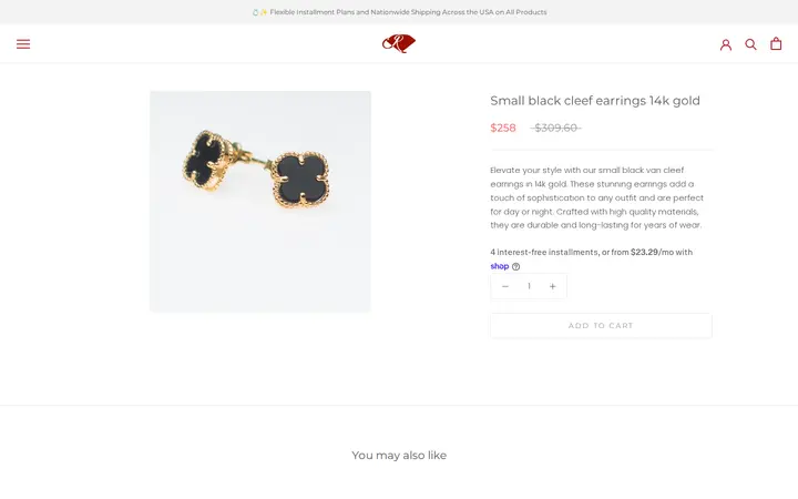 /collections/new-arrivals/products/small-black-van-cleef-earrings-14k-gold — Joyeria El Ruby