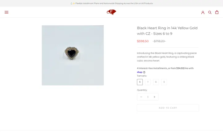 /collections/new-arrivals/products/black-heart-ring-in-14k-yellow-gold-with-cz-sizes-6-to-10 — Joyeria El Ruby