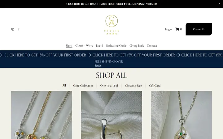 /shop — Stevie Anne Jewelry Inc