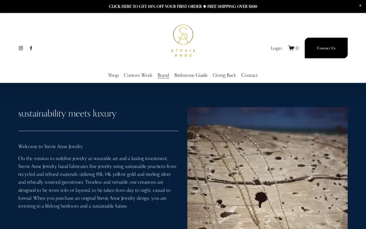 /brand-about-us — Stevie Anne Jewelry Inc