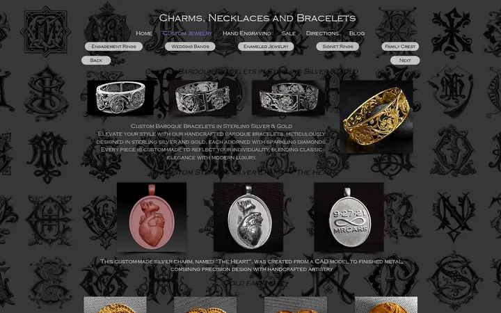 /charms-necklaces-bracelets — Custom Jewelry and Hand Engraving