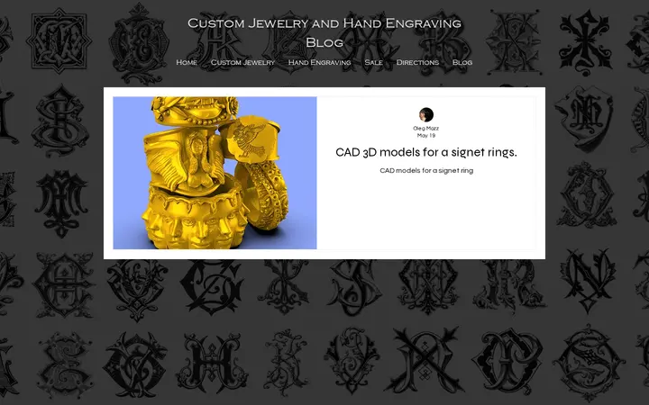 /custom-jewelry-blog/tags/unique-gold-signet-rings — Custom Jewelry and Hand Engraving