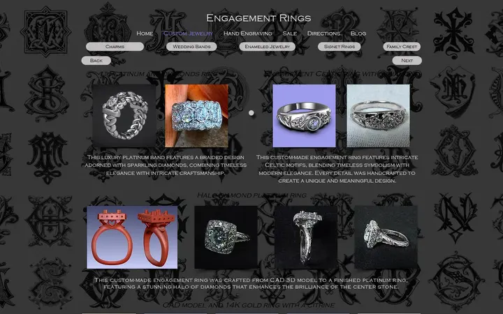 /custom-engagement-rings — Custom Jewelry and Hand Engraving