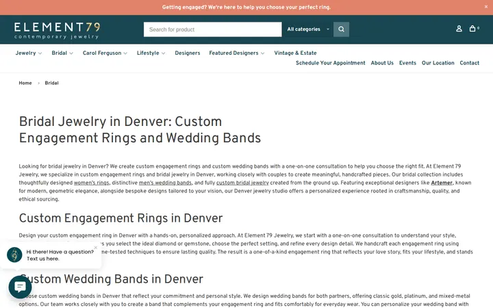 /bridal — Element 79 Contemporary Jewelry