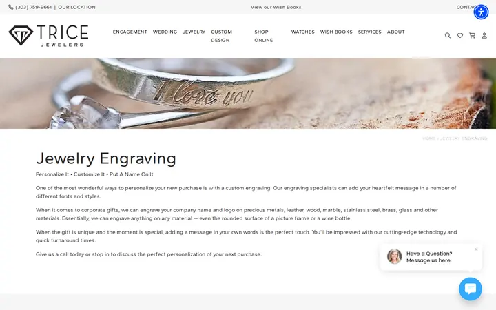 /services/jewelry-engraving — Trice Jewelers