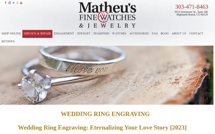 /jewelry-engraving/wedding-ring-engraving — Matheu's Fine Watches & Jewelry