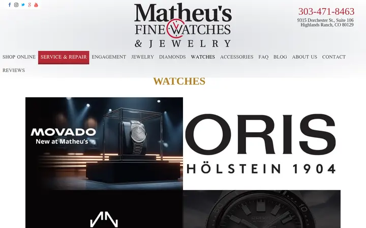 /watch-collection — Matheu's Fine Watches & Jewelry