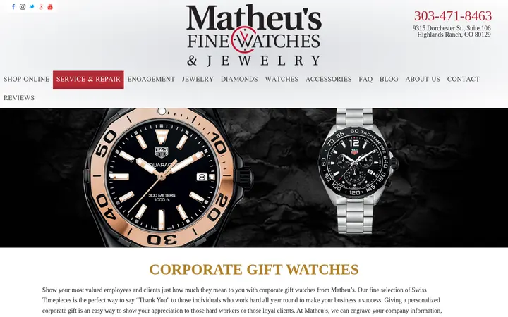 /corporate-gift-watches — Matheu's Fine Watches & Jewelry