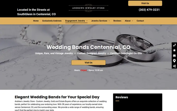 /wedding-bands — Andrews Jewelry Store - Custom Jewelry, Gold and Estate Buyers