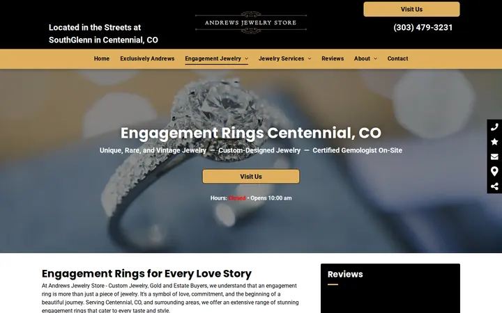 /engagement-rings — Andrews Jewelry Store - Custom Jewelry, Gold and Estate Buyers